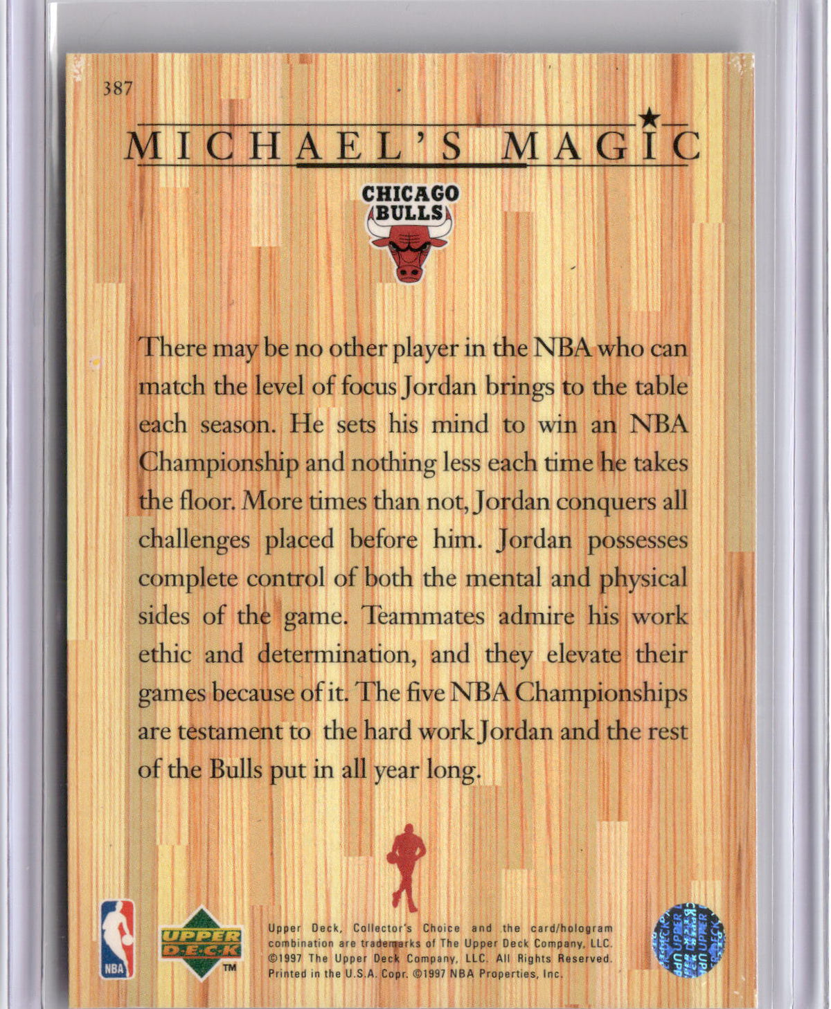 1997-98 Collector's Choice #387 Michael Jordan-2