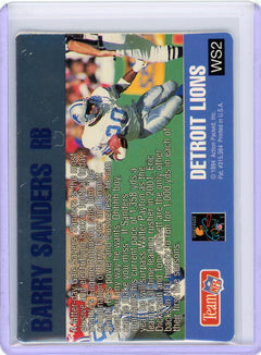 1994 Action Packed #WS2 Barry Sanders Warp Speed-2
