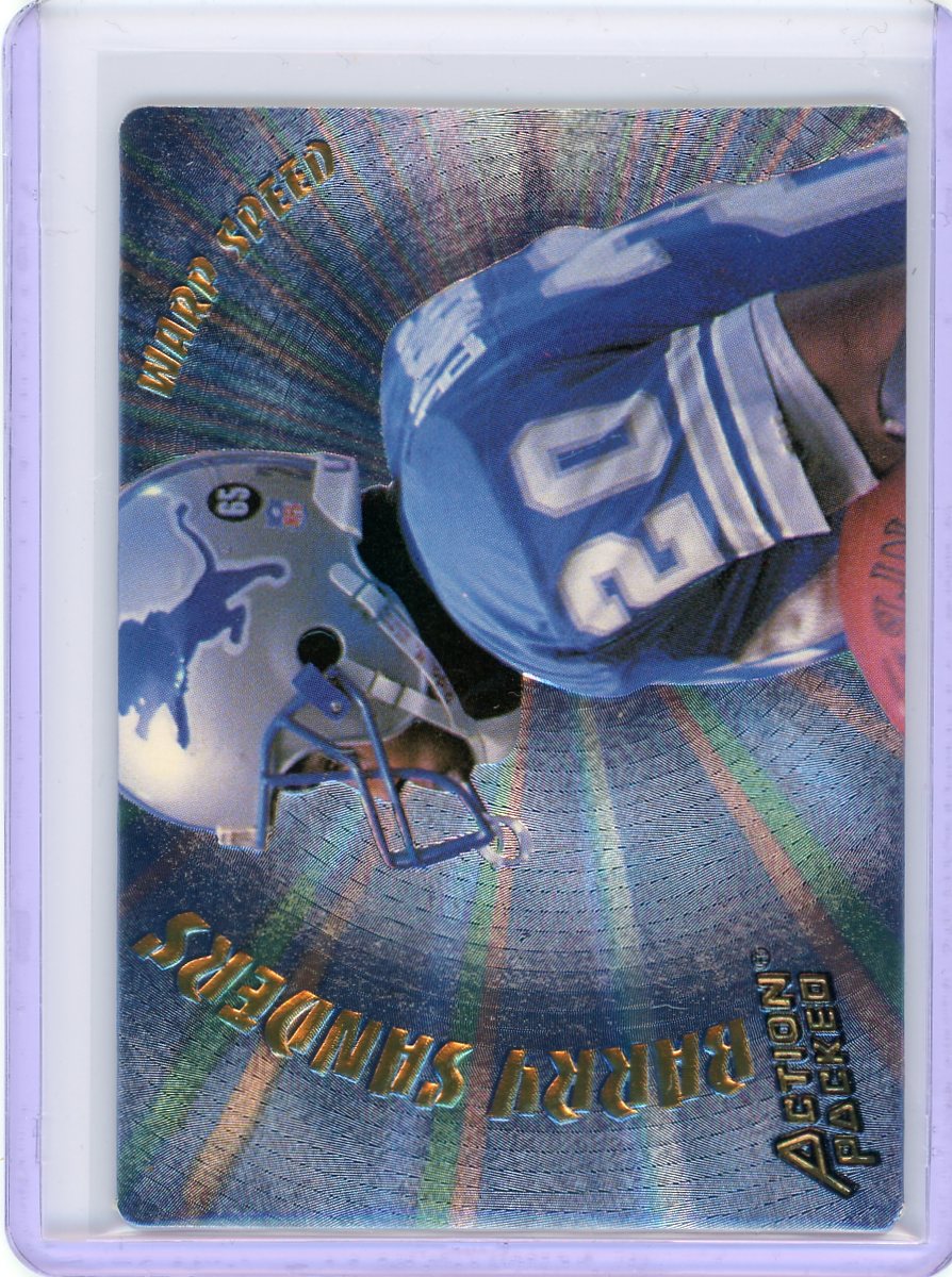 1994 Action Packed #WS2 Barry Sanders Warp Speed