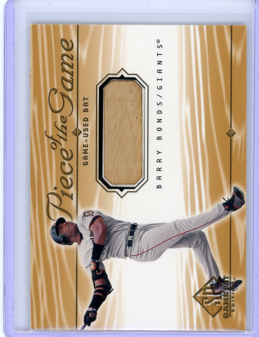 2001 SP Game Bat #BB Barry Bonds Piece of the Game