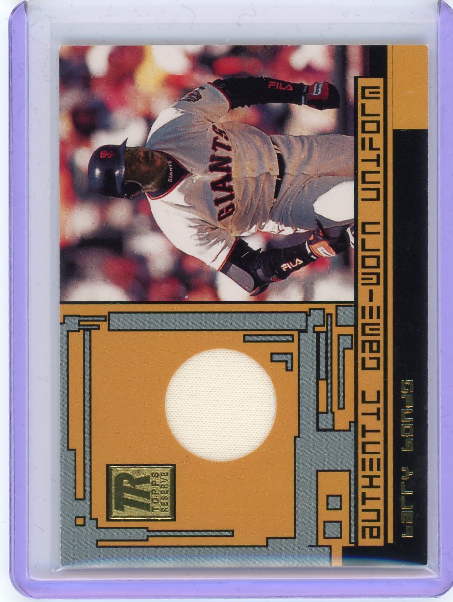 2001 Topps Reserve #TRR-BB Barry Bonds Game Jerseys