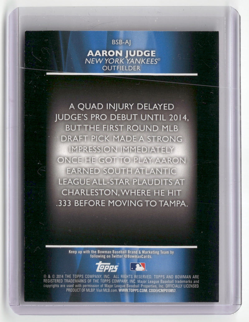 2014 Bowman Draft #BSB-AJ Aaron Judge Scouts Breakout-2