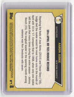 2017 Topps Heritage #NT-10 Aaron Judge Now and Then-2