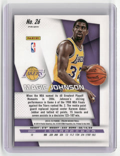 2014-15 Panini Prizm #26 Magic Johnson SP's-2
