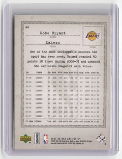 2007-08 Upper Deck Artifacts #40 Kobe Bryant-2