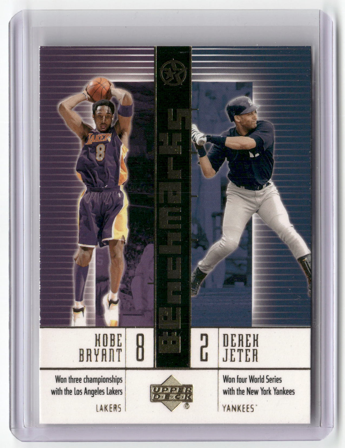 2002-03 UD SuperStars #B10 Kobe Bryant / Derek Jeter Benchmarks-1