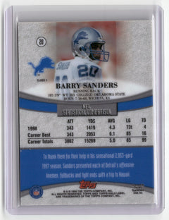1999 Topps Gold Label #20 Barry Sanders-2