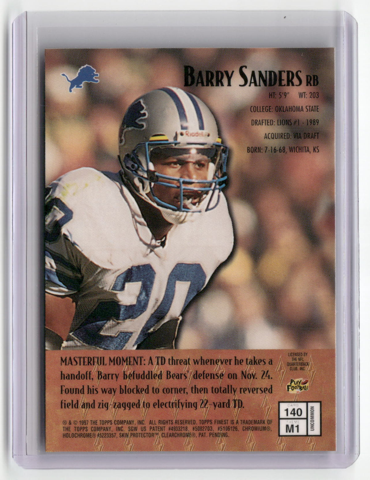 1997 Finest #140 Barry Sanders-2