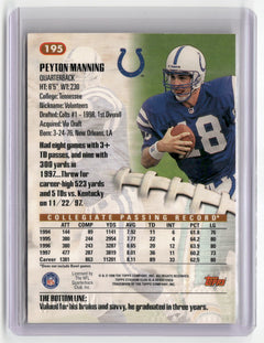 1998 Stadium Club #195 Peyton Manning-4