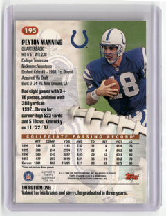 1998 Stadium Club #195 Peyton Manning-2
