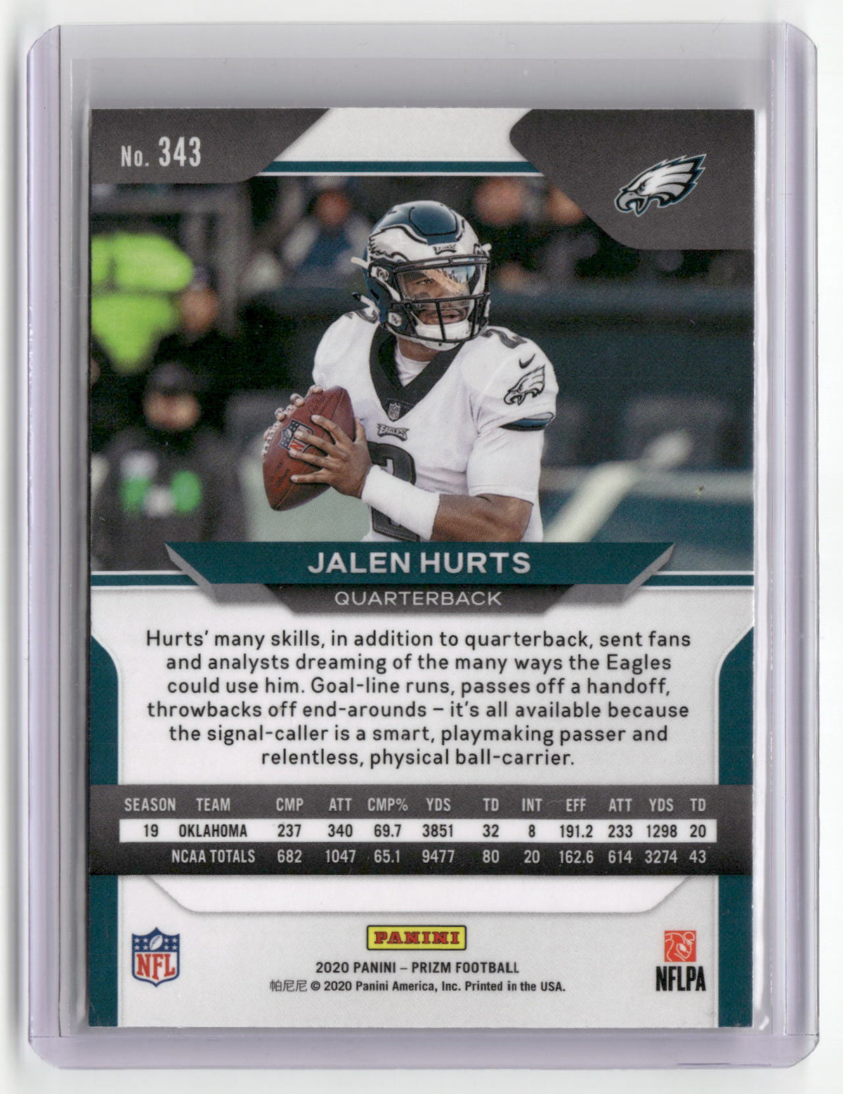 2020 Panini Prizm #343 Jalen Hurts-2