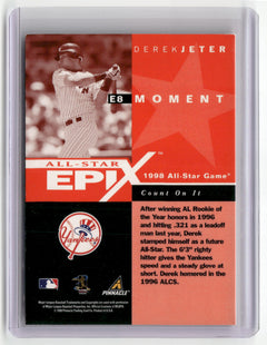 1998 Score Rookie & Traded #E8 Derek Jeter All-Star Epix Orange-2