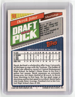 1993 Topps #98 Derek Jeter-2