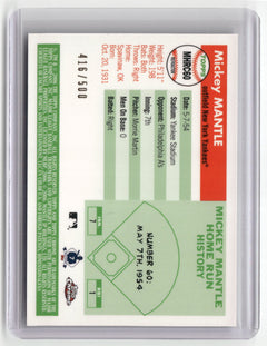 2006 Topps Chrome #MHRC60 Mickey Mantle Home Run History Refractors #/500-2
