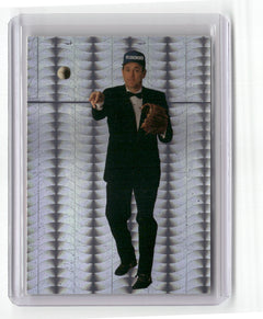 1993 Bleachers Nolan Ryan Promos #NNO Nolan Ryan Tuxedo- Wavy Silver Background-1
