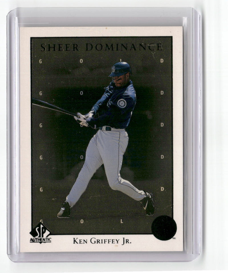 1998 SP Authentic #SD1 Ken Griffey Jr. Sheer Dominance Gold #/2000-1