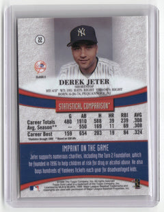 1999 Topps Gold Label #22 Derek Jeter Class 2-2