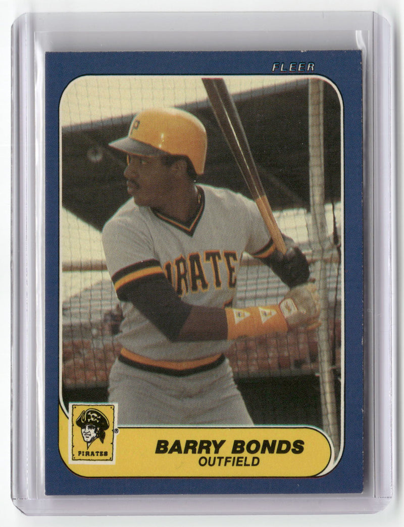 1986 Fleer Update #U-14 Barry Bonds (EX Check Scans)-1