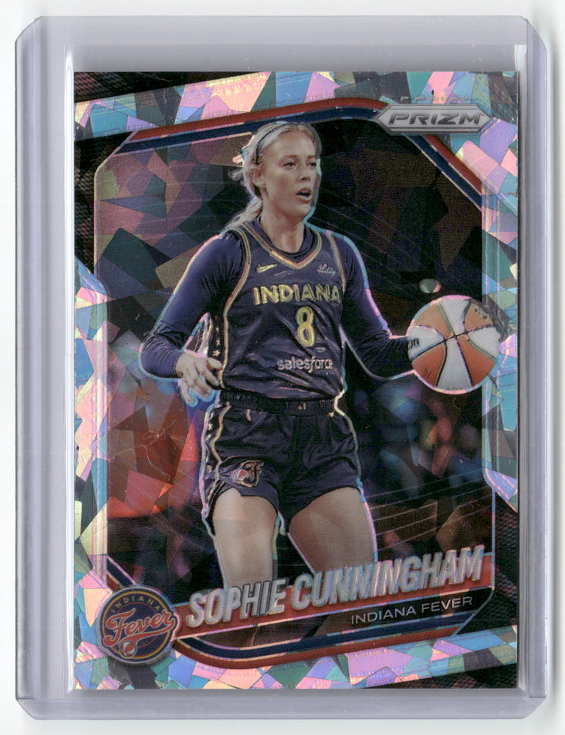 2025 Panini Prizm WNBA #63 Sophie Cunningham Ice Prizms-3