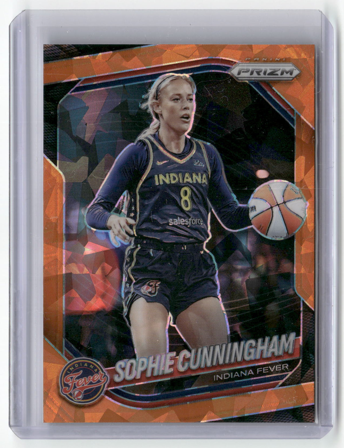 2025 Panini Prizm WNBA #63 Sophie Cunningham Orange Ice Prizms-3