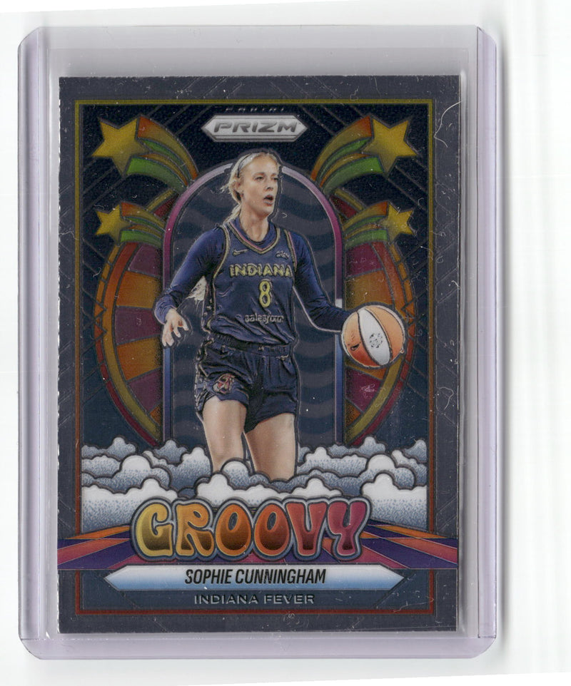 2025 Panini Prizm WNBA #7 Sophie Cunningham Groovy-1