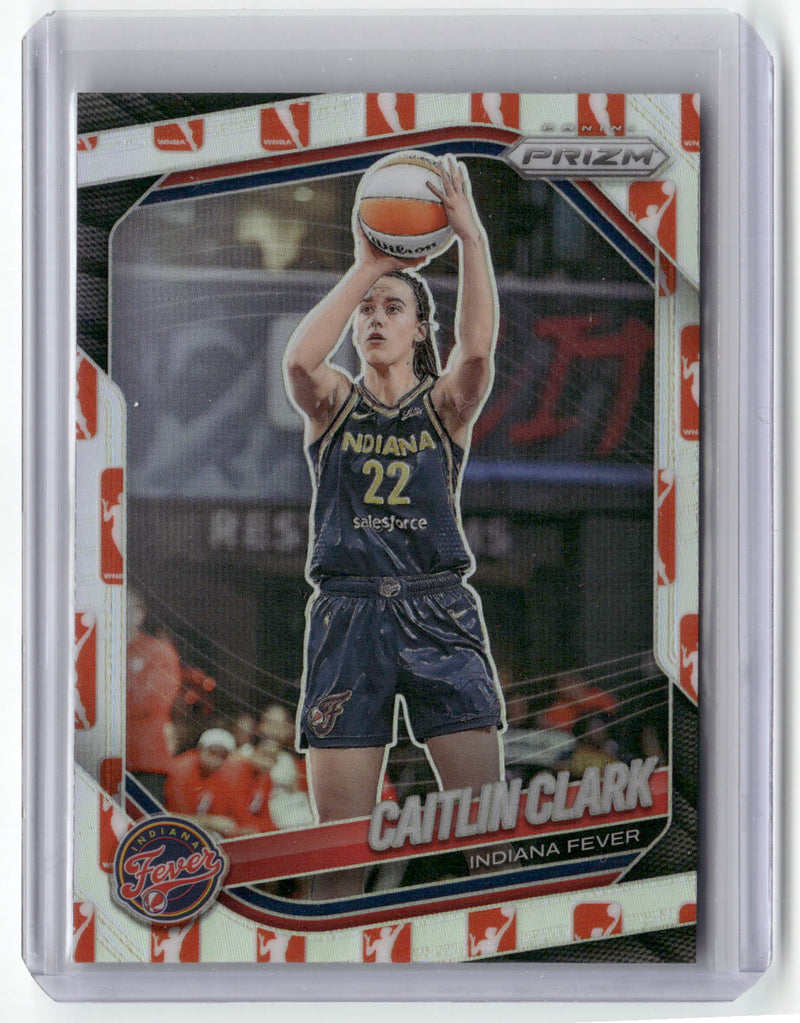 2025 Panini Prizm WNBA #22 Caitlin Clark WNBA Logo Prizms-3