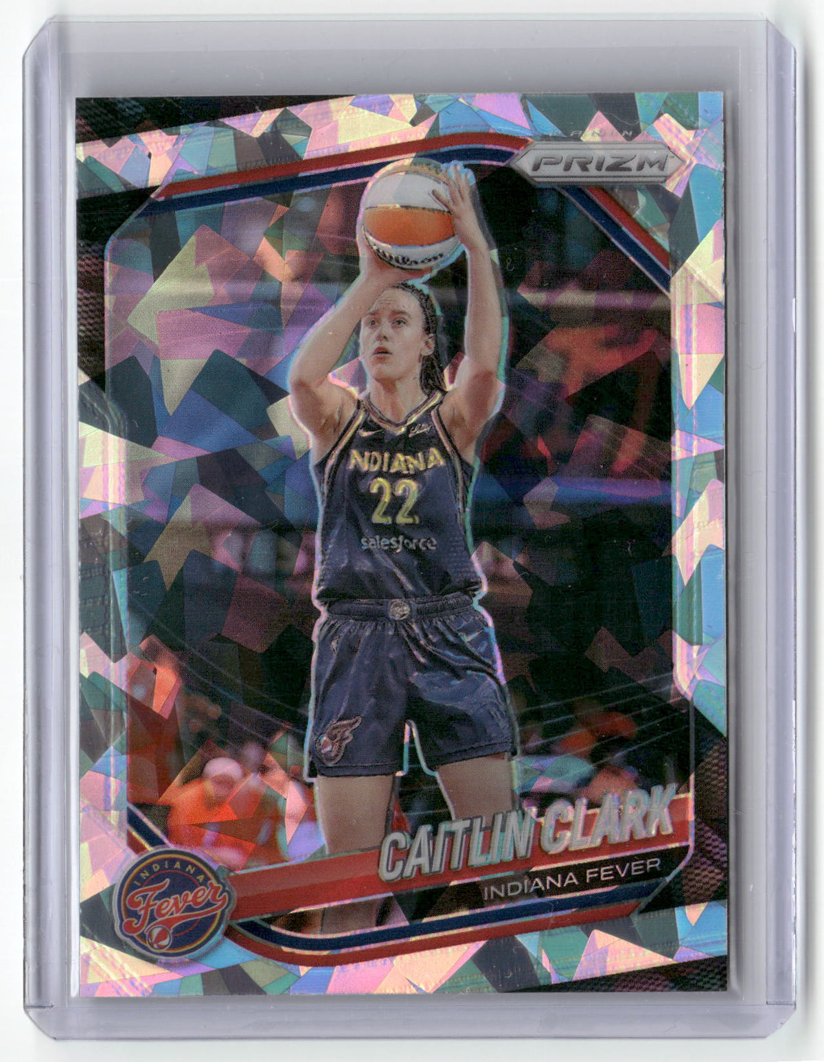 2025 Panini Prizm WNBA #22 Caitlin Clark Ice Prizms
