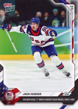 2026 Topps Now Olympic/Paralympic Games #18 Jack Hughes-1