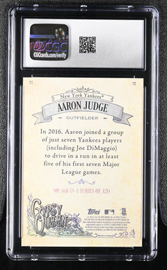 2017 Gypsy Queen #168 Aaron Judge CGC 8-2