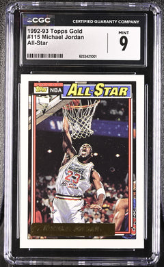 1992-93 Gold #115 Michael Jordan Gold CGC 9-1