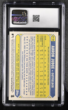 2017 Topps #87-58 Aaron Judge '87 Topps CGC 10-2
