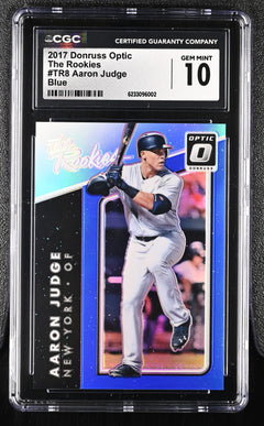2017 Optic #TR8 Aaron Judge The Rookies CGC 10-1