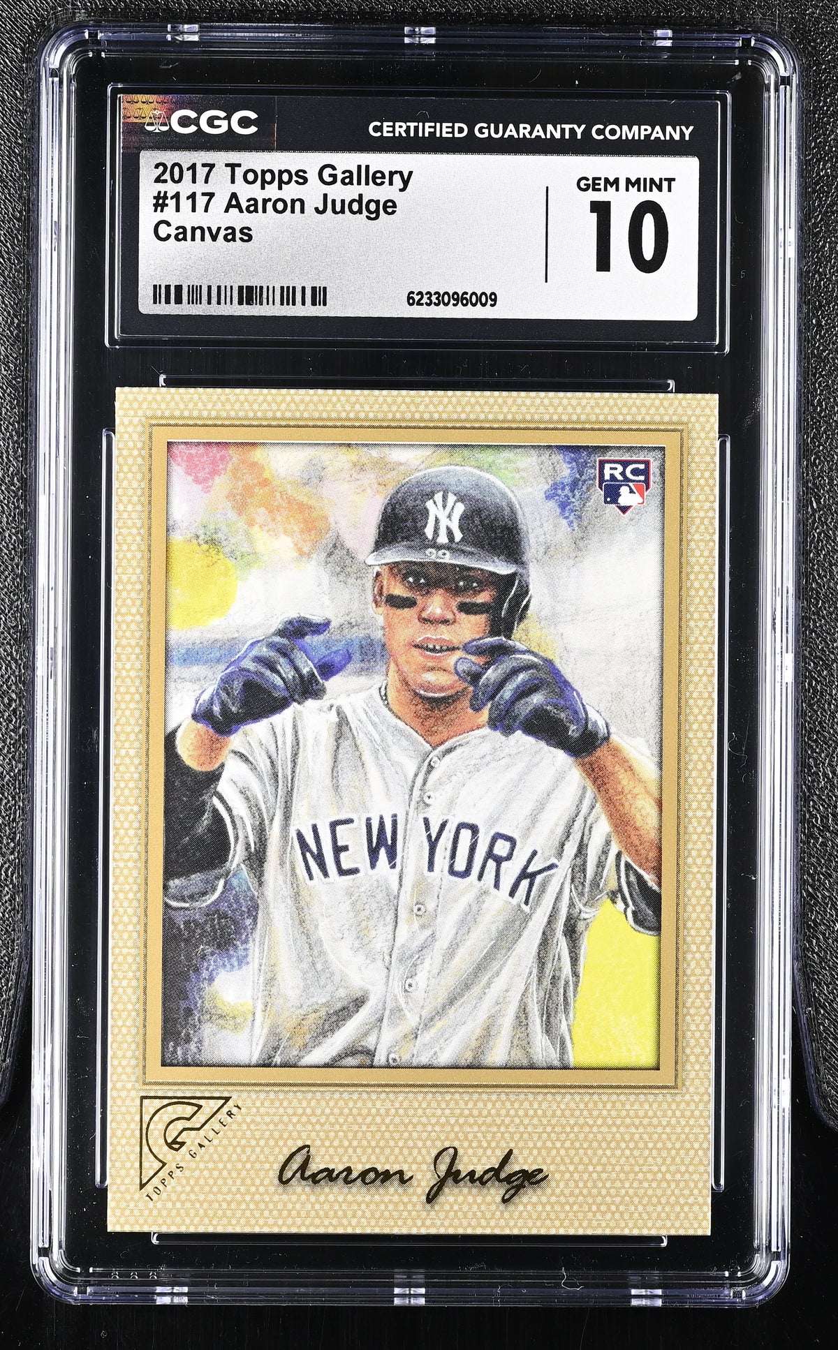 2017 Gallery #117 Aaron Judge Canvas CGC 10-1