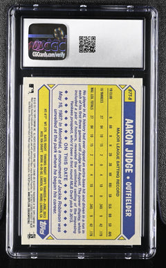 2017 Chrome #87T-8 Aaron Judge '87 Topps CGC 9-2