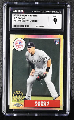 2017 Chrome #87T-8 Aaron Judge '87 Topps CGC 9-1