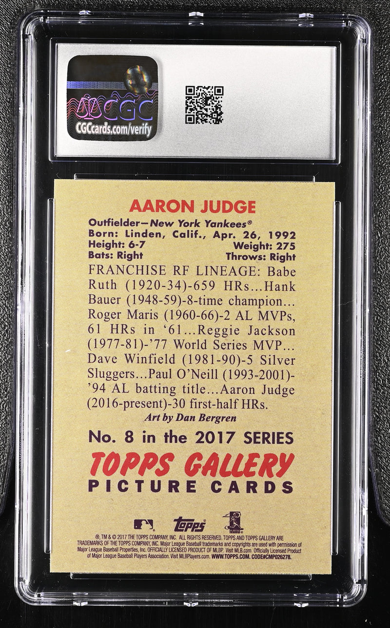 2017 Gallery #8 Aaron Judge Heritage CGC 10-2
