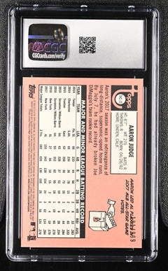 2018 Heritage #THC-25 Aaron Judge Chrome CGC 10 #/999-2