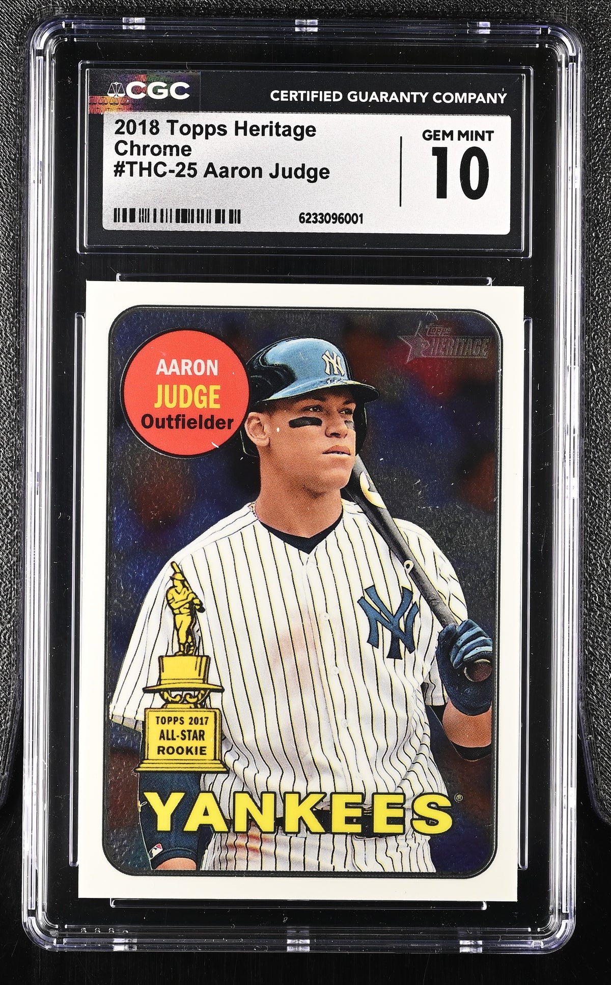 2018 Heritage #THC-25 Aaron Judge Chrome CGC 10 #/999-1