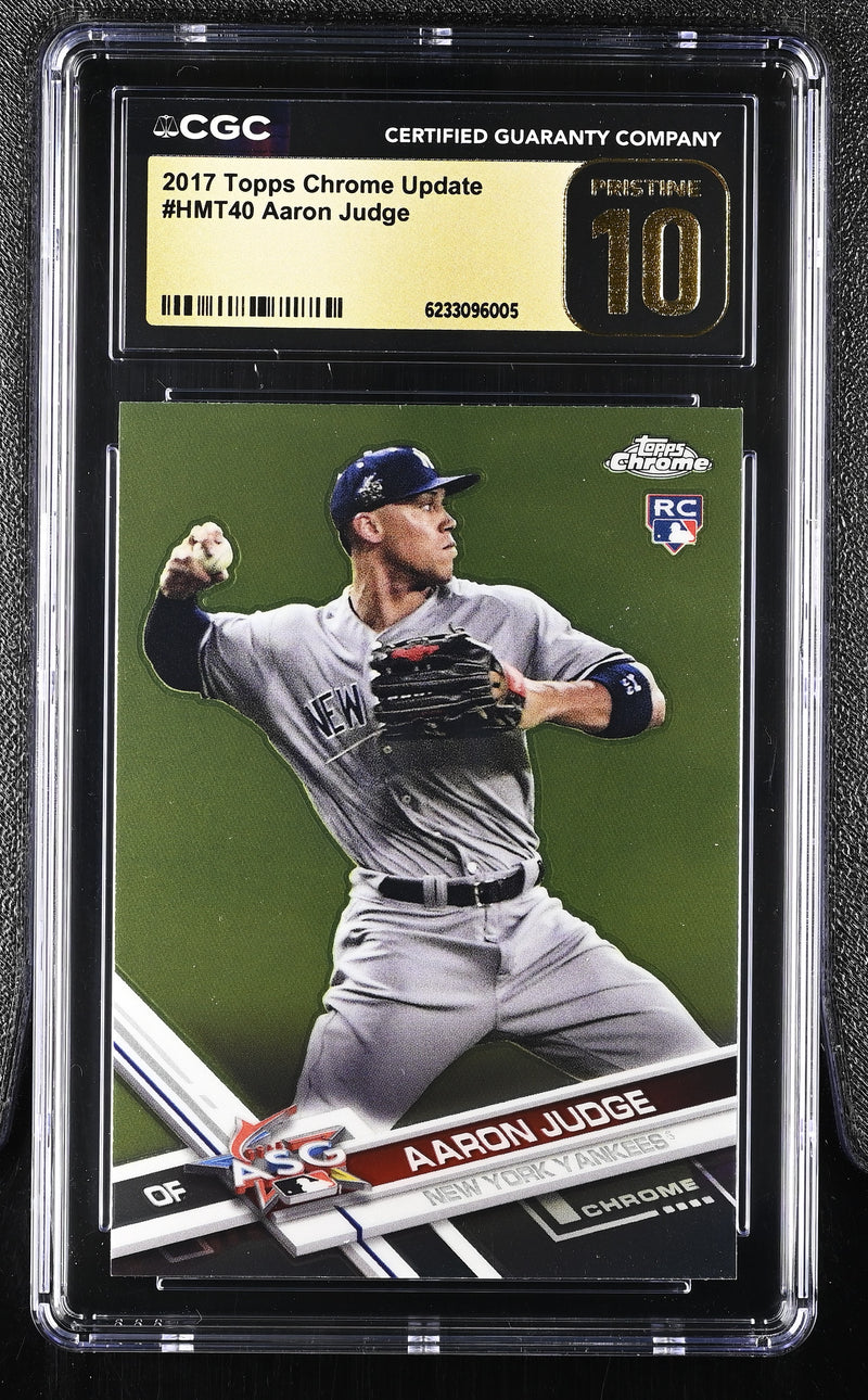 2017 Topps Chrome Update #HMT40 Aaron Judge CGC 10 PRISTINE-1