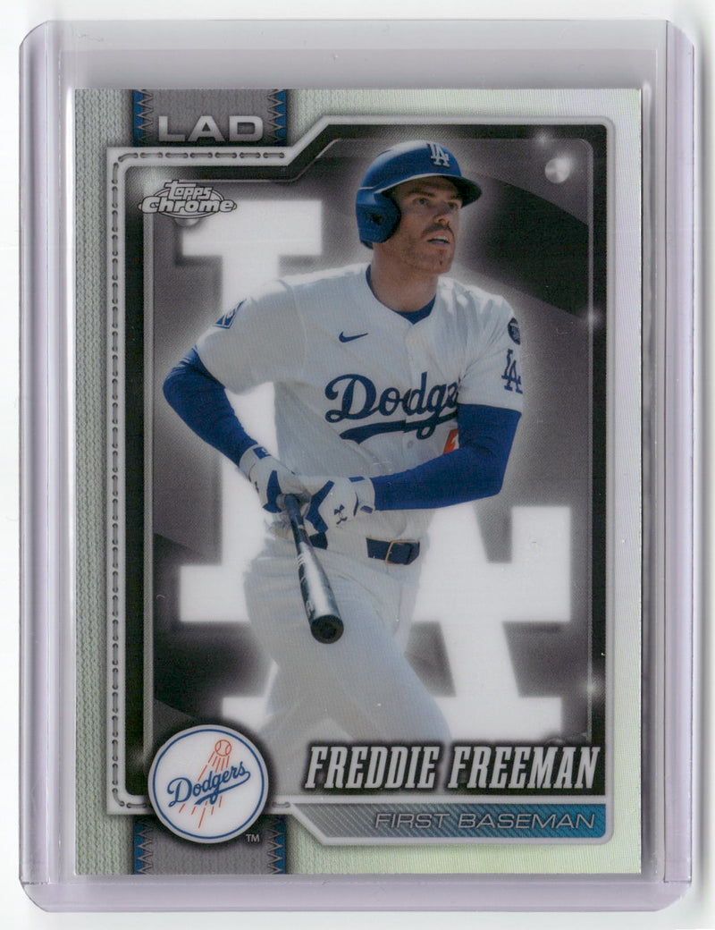 2026 Topps Chrome #159 Freddie Freeman Lightboard Logo Refractor-5