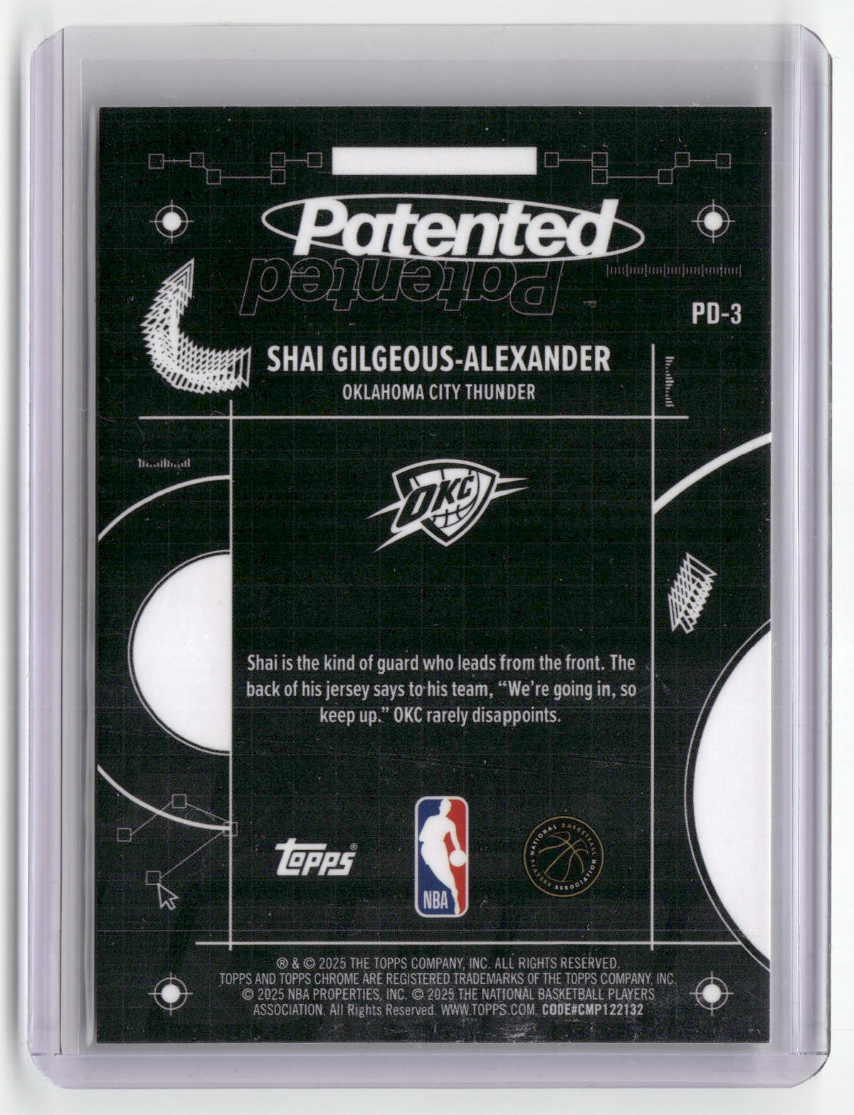 2025-26 Topps Chrome #PD-3 Shai Gilgeous-Alexander Patented-2