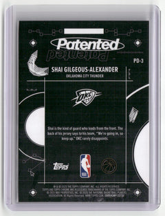 2025-26 Topps Chrome #PD-3 Shai Gilgeous-Alexander Patented-2