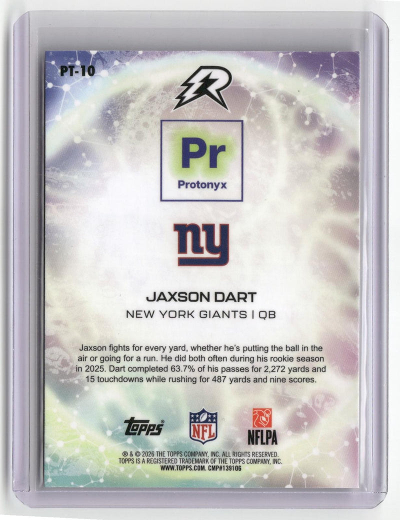 2025 Topps Resurgence #PT-10 Jaxson Dart Protonyx-2