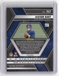 2025 Panini Mosaic #362 Jaxson Dart Mosaic Green-2
