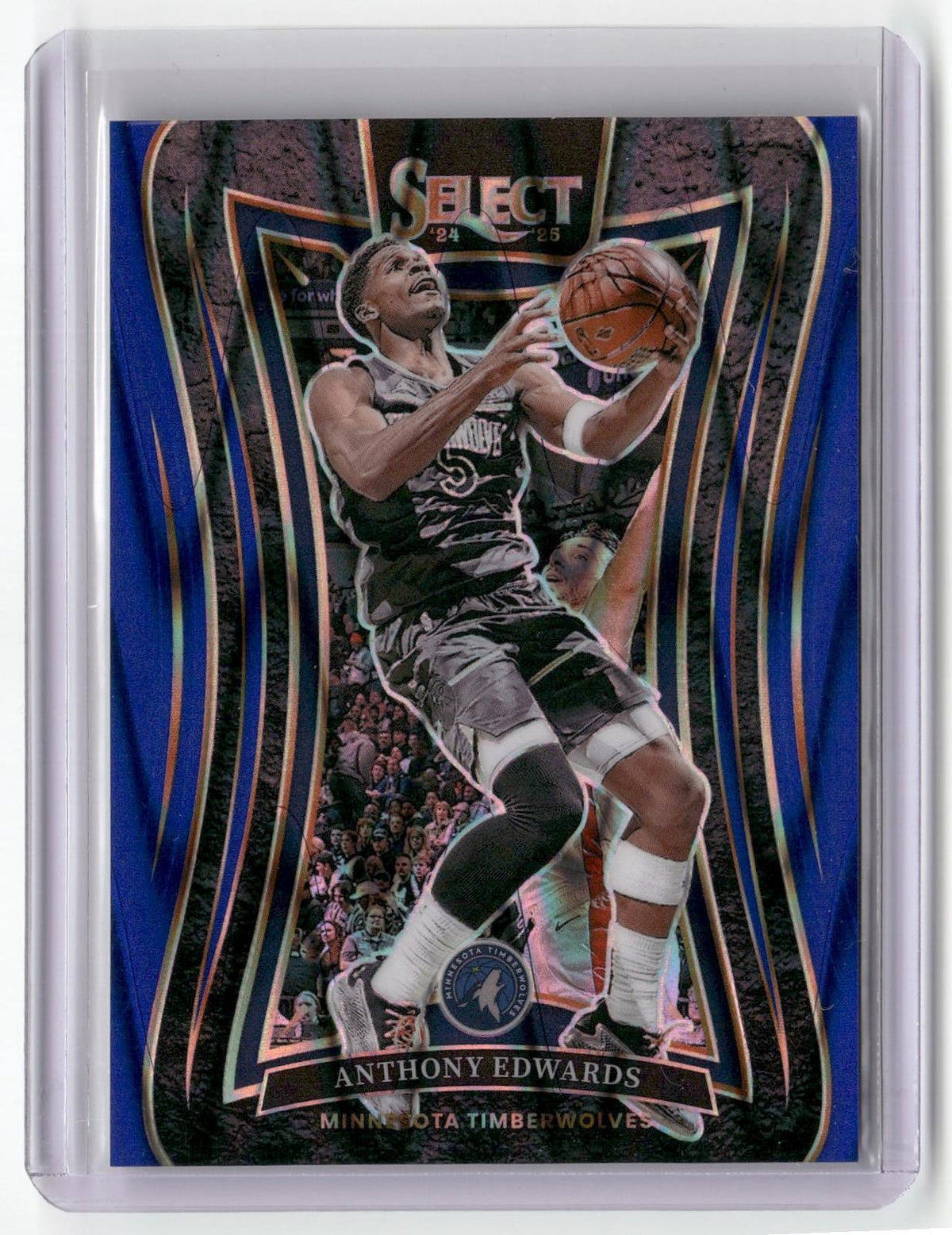 2024-25 Panini Select #365 Anthony Edwards Blue Flash Prizm #/99