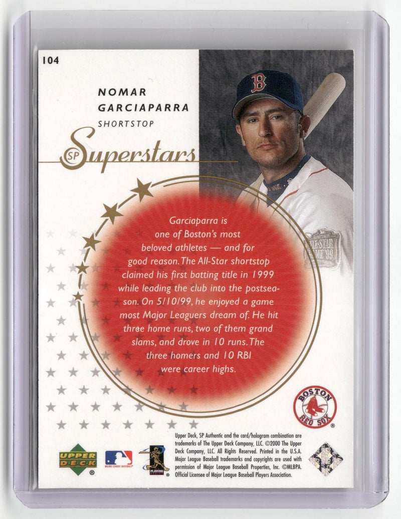 2000 SP Authentic #104 Nomar Garciaparra #/2500-2