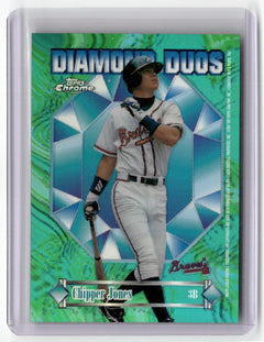 1997 Topps Chrome #DD1 Chipper Jones / Andruw Jones Diamond Duos Refractor-1