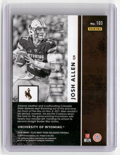 2018 Panini Elite Draft Picks #103 Josh Allen-2
