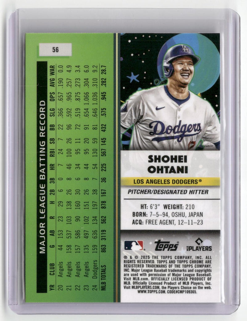 2025 Topps Chrome Cosmic #56 Shohei Ohtani-2