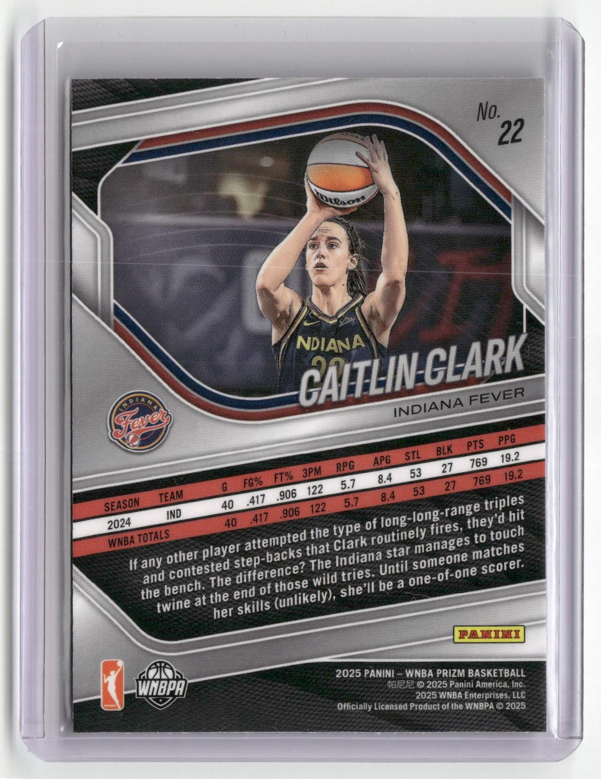 2025 Panini Prizm WNBA #22 Caitlin Clark-2